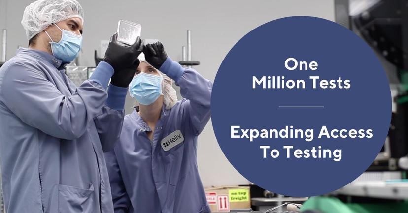 Helix Delivers One Millionth COVID-19 Test